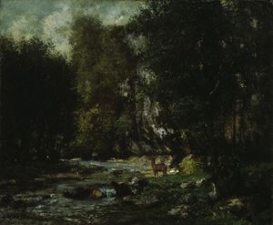 Il ruscello di Les Puits-Noir, c.1855 da Gustave Courbet