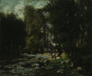 Il Ruscello di Les Puits-Noir da Gustave Courbet
