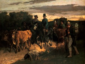 I Contadini di Flagey, 1855 da Gustave Courbet