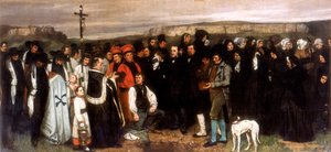 Il funerale a Ornans, 1850 da Gustave Courbet