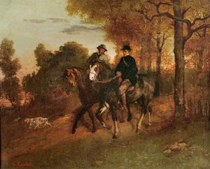 Il ritorno dalla caccia, 1857 da Gustave Courbet