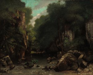 La valle di Les Puits-Noir da Gustave Courbet