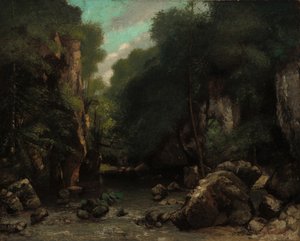La Valle di Les Puits-Noir da Gustave Courbet