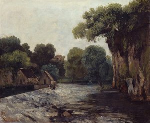 La chiusa al mulino da Gustave Courbet