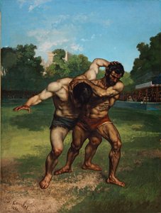 I lottatori da Gustave Courbet