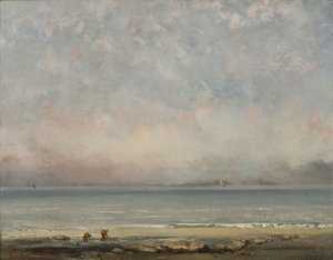 La spiaggia di Trouville da Gustave Courbet