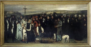 Il funerale a Ornans - di Gustave Courbet, Musée d