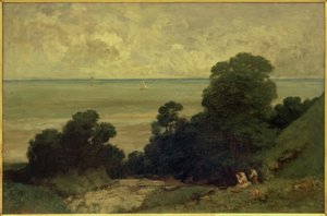 Veduta presa a Honfleur da Gustave Courbet