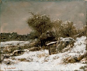 Scena invernale da Gustave Courbet