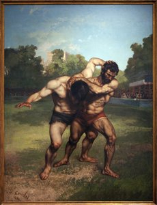 Lottatori da Gustave Courbet