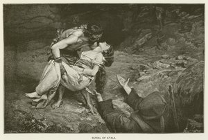 Sepoltura di Atala da Gustave Claude Etienne Courtois