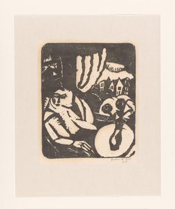 Donna seduta vicino a una finestra da Gustave De Smet (signed by artist)