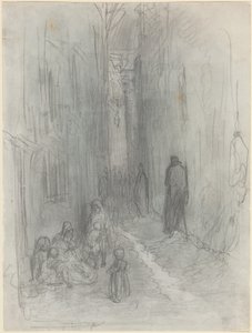 Una strada secondaria a Londra da Gustave Dore