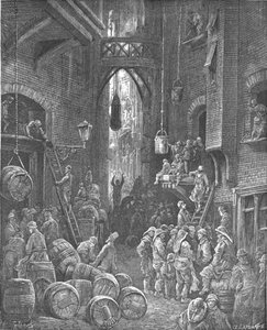 Una strada lungo il fiume da Gustave Dore