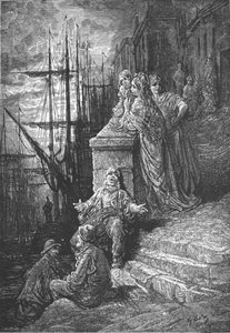 Una famiglia di barcaioli, 1872 da Gustave Dore