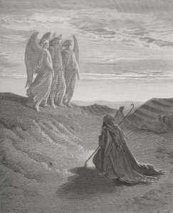 Abramo e i tre angeli, illustrazione dalla 