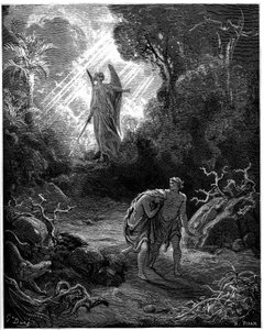 Adamo ed Eva cacciati dal Paradiso - Illustrazione di Gustave Doré per la Bibbia