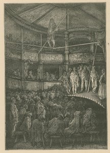 Blondin a Shoreditch, Londra da Gustave Dore