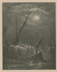 Barche sul Tamigi da Gustave Dore