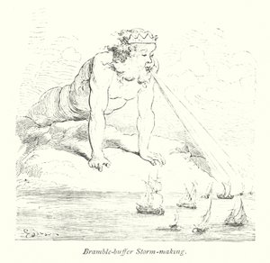 Buffer Bramble Storm Making (incisione) da Gustave Dore