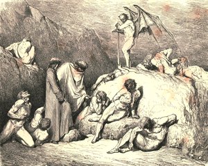 Ricorda Piero di Medicina, se ritorni, c1890 da Gustave Dore