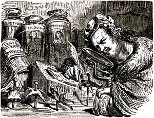 Cartone animato di Honoré de Balzac di Gustave Doré per i 