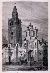 Chiesa della Giralda a Siviglia, "Tour du Monde" 2° sem. 1866 da Gustave Dore