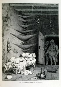 Croque-Mitaine; illustrazione del 1863, di Gustave Doré (1832-1883); artista francese, incisore, illustratore. Croque-Mitaine (l