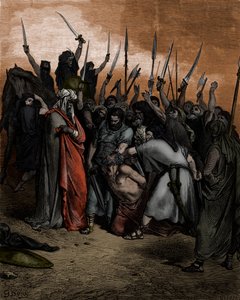 Morte di Agag - Bibbia da Gustave Dore