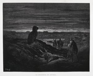 Morte del profeta di Bethel, Illustrazione dalla Bibbia di Doré