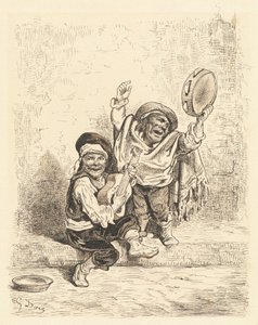Musicisti nani di Granada da Gustave Dore
