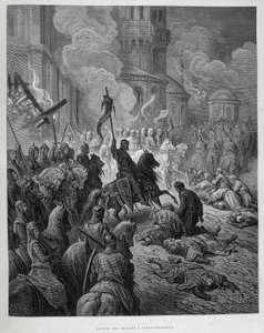 Ingresso dei Crociati a Costantinopoli durante la Quarta Crociata di Gustave Doré da Gustave Dore