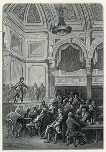 Le stanze di canto e cena di Evans da Gustave Dore
