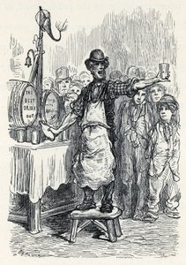 Venditore di birra allo zenzero negli anni 1870 da Gustave Dore