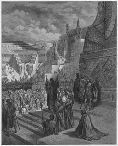 Gustave Doré Bibbia: Artaserse concede la libertà agli ebrei