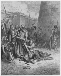 Bibbia di Gustave Doré: Morte di Abimelech da Gustave Dore