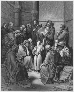 Bibbia di Gustave Doré: Gesù con i dottori da Gustave Dore