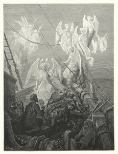 Illustrazione di Gustave Doré per La ballata del vecchio marinaio di Coleridge (incisione) da Gustave Dore