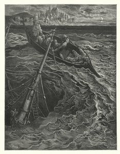 Illustrazione di Gustave Doré per La Ballata del Vecchio Marinaio di Coleridge (incisione) da Gustave Dore