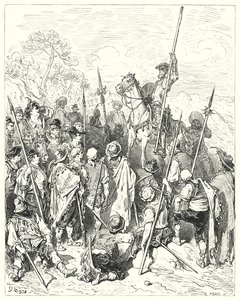 Don Chisciotte di Gustave Doré: "Secondo le leggi delle armi, vi fate davvero del male, pensando di essere offesi" da Gustave Dore