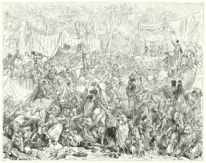 Arrivo di Don Chisciotte al matrimonio di Camacho e Quiteria da Gustave Dore