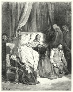 Don Chisciotte: Morte di Don Chisciotte (incisione) da Gustave Dore