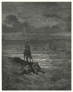 Don Chisciotte di Gustave Doré: "Don Chisciotte rimase lì, aspettando l