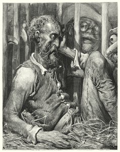Don Chisciotte non era tanto stupito per il suo incantesimo quanto per il modo in cui era avvenuto da Gustave Dore