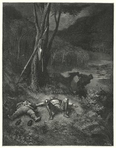 Don Chisciotte di Gustave Doré: "Gines, che era estraneo sia alla gratitudine che all