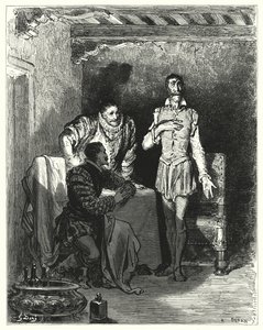 Raccontò ai gentiluomini tutta la storia del suo essere incantata (incisione) da Gustave Dore