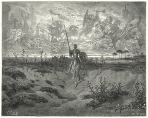Don Chisciotte di Gustave Doré: "Viaggiò quasi tutto il giorno" da Gustave Dore