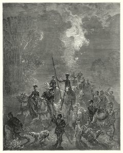 Don Chisciotte di Gustave Doré: "Il mattino cominciò a diffondere i suoi sorrisi nel quarto orientale del cielo"