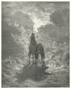 Don Chisciotte di Gustave Doré: "Dormimmo profondamente come se avessimo avuto quattro letti di piume sotto di noi" da Gustave Dore