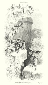 Hans e il suo prigioniero (incisione) da Gustave Dore